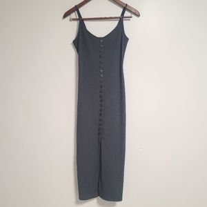 knee length dresses for ladies Plunge Open-Back Midaxi Dress in White main image 0